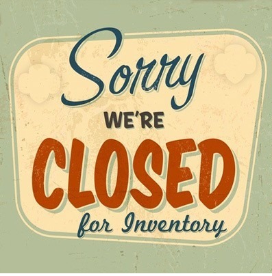 Closed For Inventory Friday, June 9